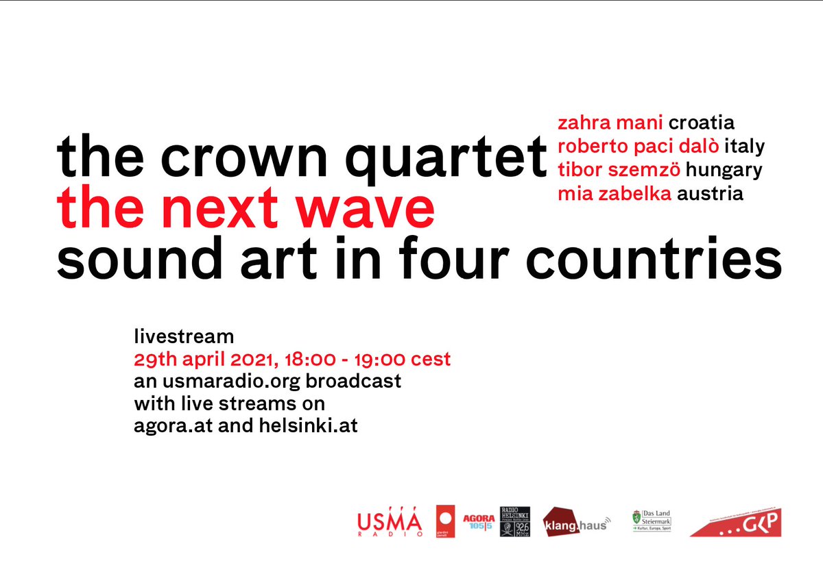 Sound Art in the Alps-Adriatic-Region !!! Tune in on Thursday at 6pm CEST !! 
Online: https://t.co/zh4ap6tyU4
https://t.co/Cz8DQvkL4z
https://t.co/KxInGqjoUU https://t.co/PPHOSPnRl4