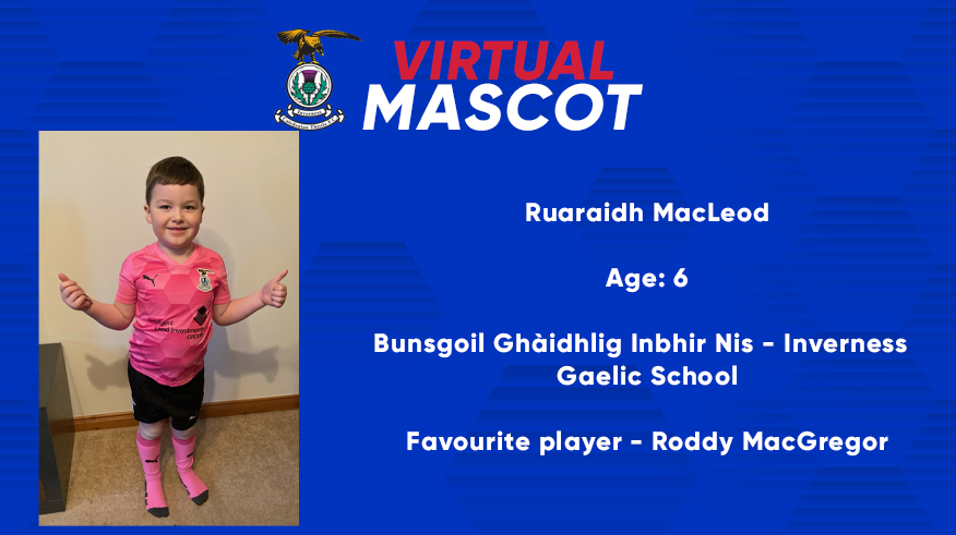 ICTFC's tweet photo. 🔴🔵 Tonight's virtual mascot is Ruaraidh MacLeod 

Enjoy the game Ruaraidh! https://t.co/uXwBVQ9uDV