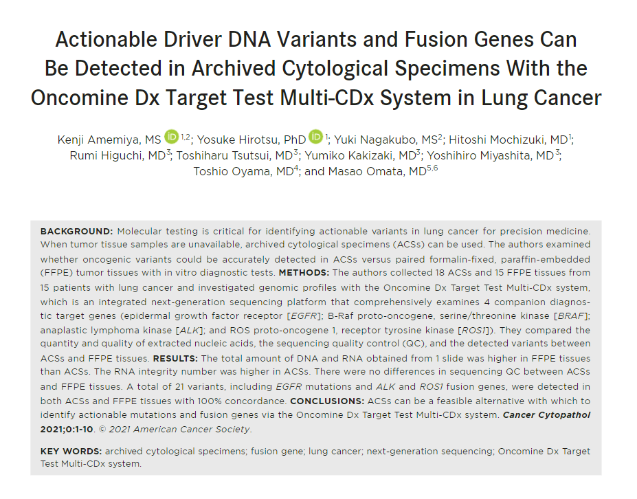 Cancer Cytopathology tweet media