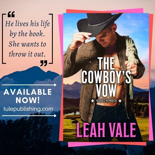 TulePublishing's tweet photo. "Jessie is a very capable and independent woman and Ian is a swoony and handsome cowboy. When you put them together what could possibly go wrong?" - Sherri, Goodreads

Leah Vale's THE COWBOY'S VOW is out today!

Grab your copy: https://t.co/DbKEYql7gN 
#readztule https://t.co/DLTpNwanjp
