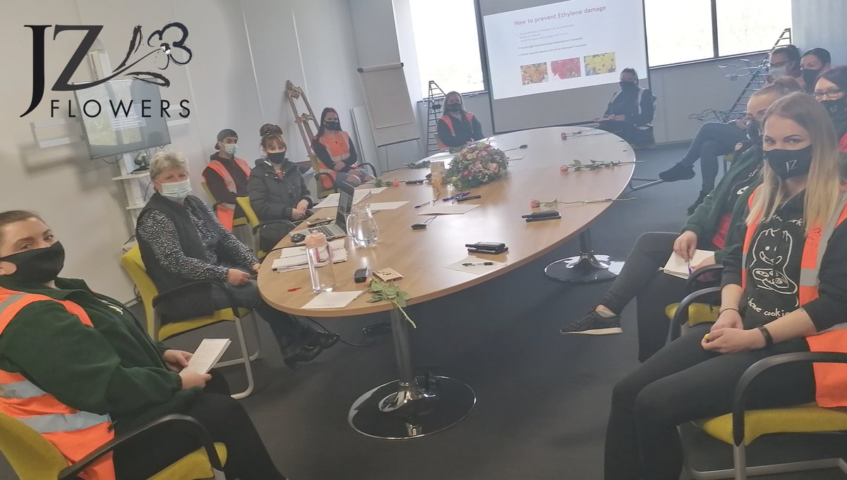jz_flowers's tweet image. Thank you to Tracey from @ChrysalUK for providing our team with flower handing, hygiene and flower physiology #training. The purpose of the training was to update and refresh understanding about #flowers, disease and the growing process. 
#upskill #trainingday #investinpeople