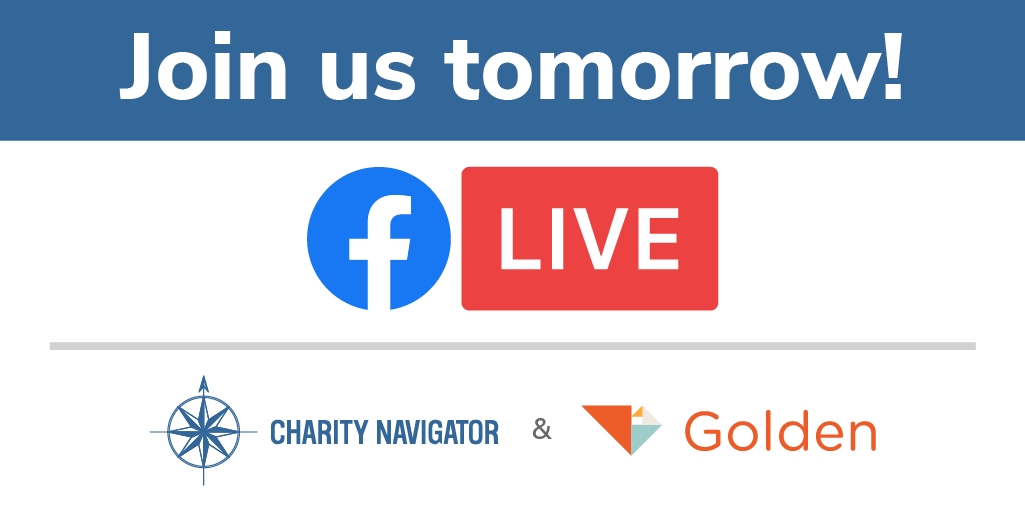 CharityNav's tweet photo. Pst… Did you save our date? Tomorrow we go LIVE on Facebook with our friends over @goldenapp at 1:30 PM EST / 11:30 AM PST. You don’t want to miss it!
#goldenapp #volunteer https://t.co/f4S5xuvHki