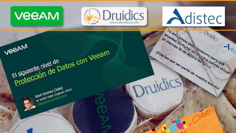 Druidics's tweet photo. Evento virtual junto a Veeam
El pasado viernes 16-04 , realizamos un desayuno virtual junto a Veeam con una gran participación de clientes presentando las novedades de la Versión 11 y Backup de contenedores.
Si deseas ver la grabacion  
https://t.co/dyMpbxiDKE https://t.co/Z9tW9GOS4D