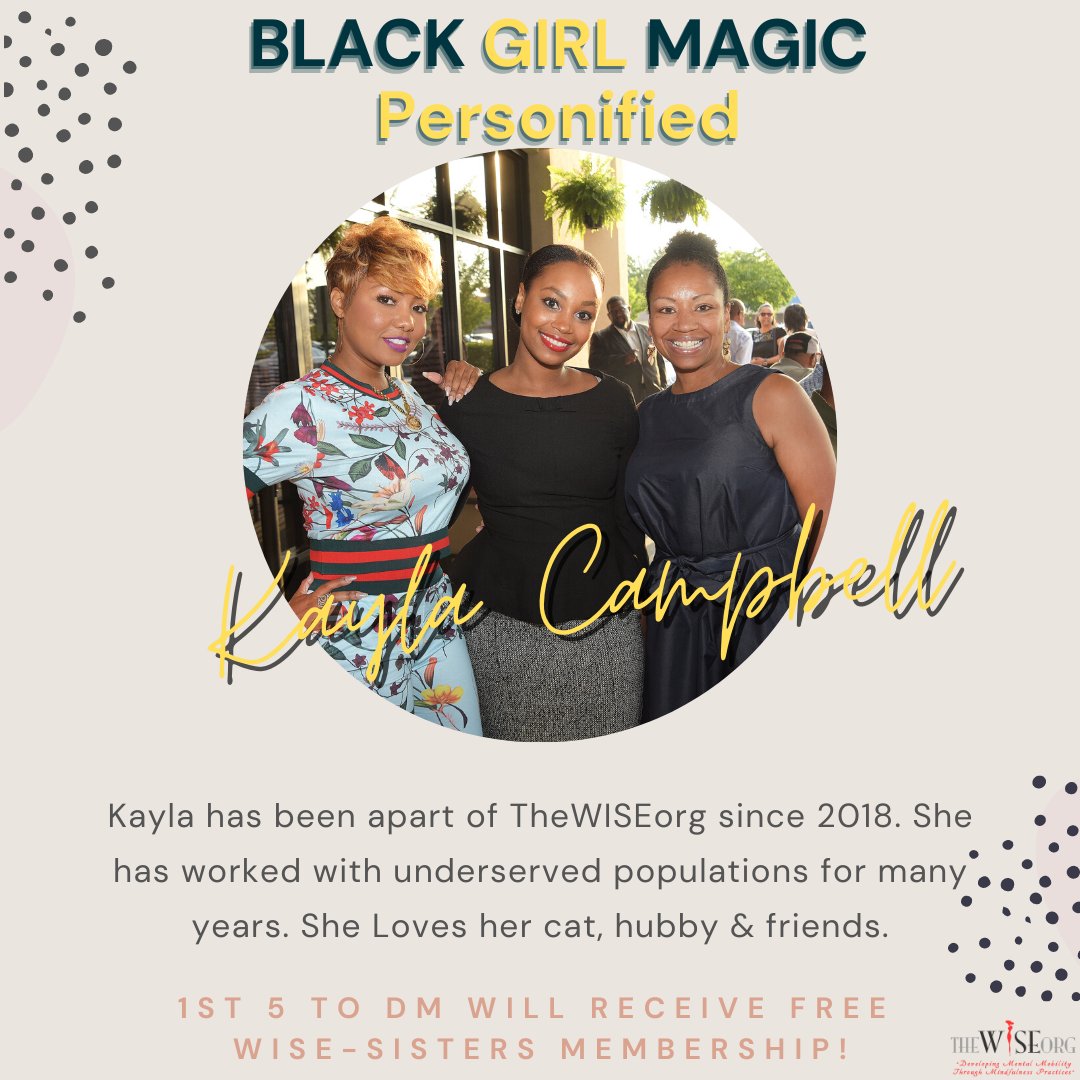 the_WiseOrg's tweet photo. Black Girl Magic is all around US.  Chose your company WISE-ly. https://t.co/jxpdcH5NHQ
