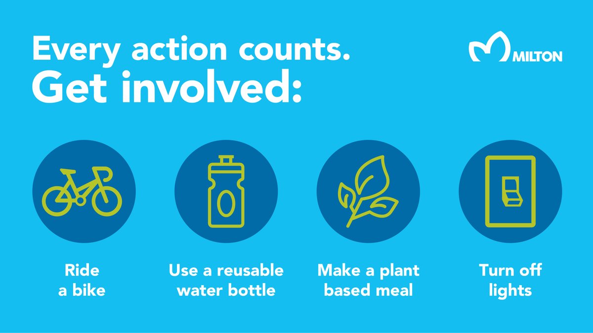 Earth Day is this Thursday, April 22!

Get involved:

🚲Ride a bike
💧Use a reusable water bottle
🥕Make a plant based meal
💡Save electricity &amp; turn off lights when you leave a room

For more ideas on ways you can take part this #EarthDay: ow.ly/djiE50EqJmA