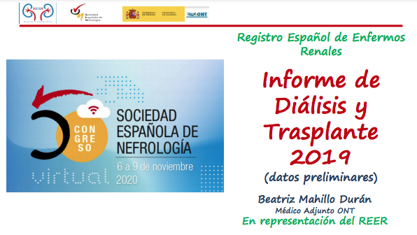 SENefrologia's tweet photo. 📈Durante la celebración de #senefro20, se presentó el Informe de Diálisis y Trasplante del Registro Español de #EnfermosRenales | Ya puedes leerlo aquí: https://t.co/plIDovOUWF @ONT_esp https://t.co/VdTJ1fVdqV