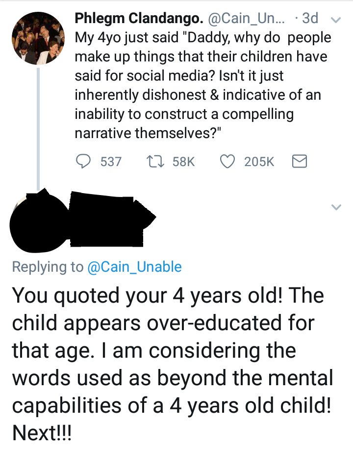 Ah! The tweet that had thousands of people calling me a liar.
