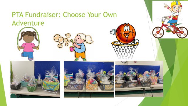 📣💚📣 Students with their Teachers made raffle baskets for Carrcroft's Choose Your Own Adventure and they look AMAZING!!!! Here’s the link to start buying raffle tickets for all your favorite baskets. Drawing is 4/30 at noon. go.eventgroovefundraising.com/carrcroft/Raff… 📣💚📣