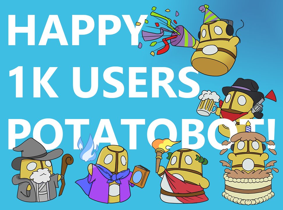 SabDrawsArt's tweet photo. I had the honor to create Emotes for Celebrating 1k Users in Potatobot! Thank you @tsgftw for the opportunity! @THETAtv @TheTASmoke @tenthreality https://t.co/ynUxcdnA6f