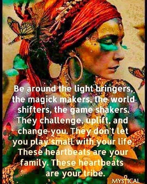 Be around the #LightBringers, the #MagicMakers,the #WorldShifters, the #GameShakers!✨✨
#Family
#Tribe
#Joy #Happiness
#RadiantSouls😇
#JoyTrain
#RainKindness
#GoldenHearts
#FamilyTrain
#IAM