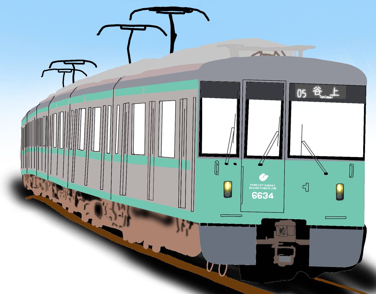 モアイ 神戸市交通局6000形を描きました デザインがシンプルで描きやすかったです 神戸市交通局 神戸市営地下鉄 西神山手線 鉄道イラスト 描き鉄 鉄道 鉄道好きな人と繋がりたい 絵描きさんと繋がりたい デジタルイラスト イラストグラム