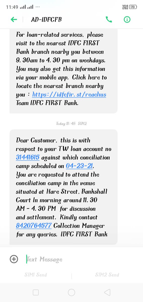 Rowdy93498102's tweet photo. @LCAI_Support @IDFCFIRSTBank never take any tw loan stop harresing people chanchal dey 9831557843 https://t.co/AWDtwCtjbx