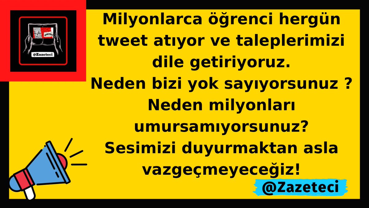 Zazeteci's tweet photo. Bizi anlamanız için Makul taleplerimiz ve haklılığımız var...
 #RiskTakingCancelExams https://t.co/pxzHjVFYGc