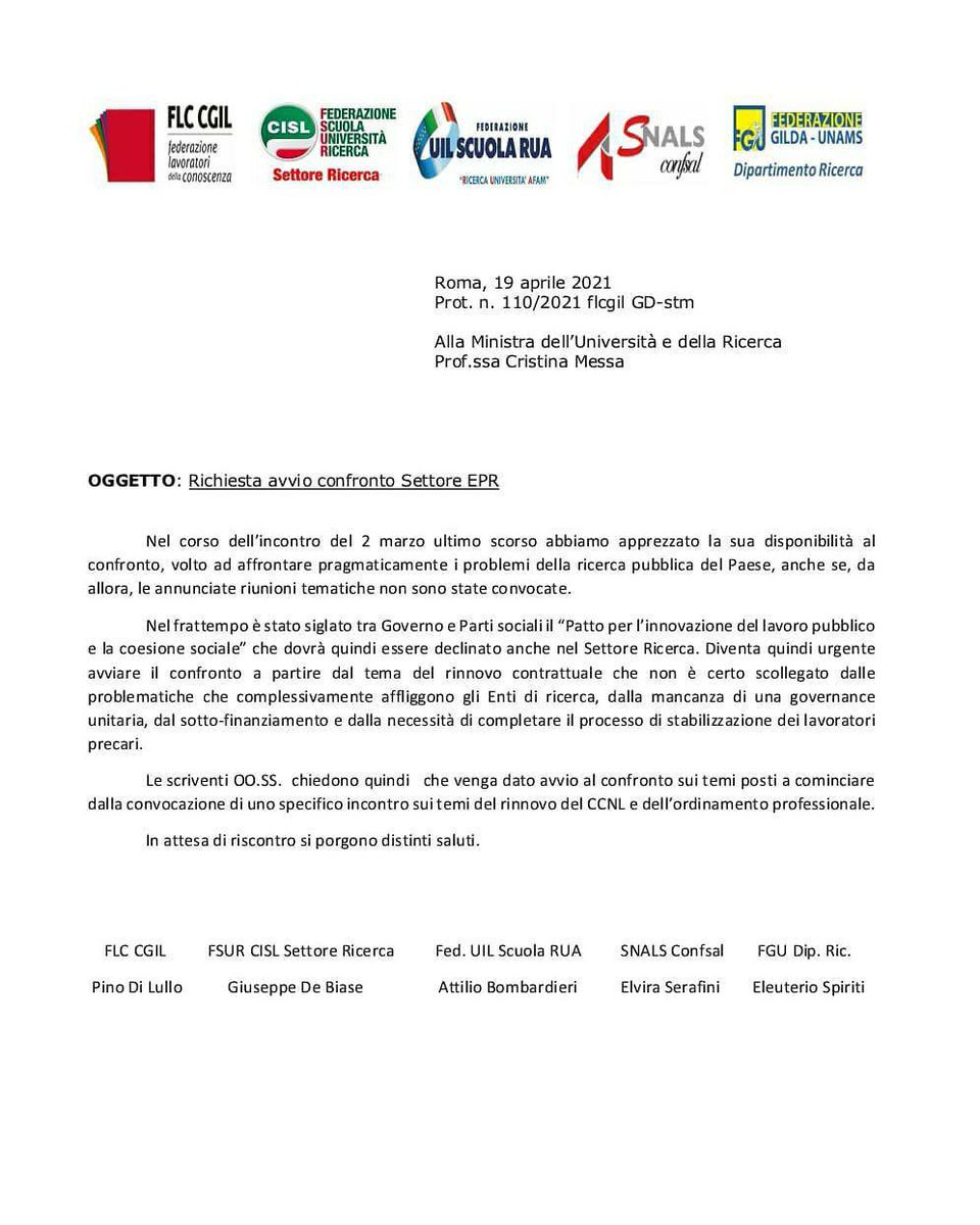 PrecariUnitiCNR's tweet photo. Concordiamo con @FLCCGIL @fircisl @uilruacnr @Snalsnet e @FguRicerca: il #confronto deve ripartire #ORA! Urge il Riparto dei #fondi stanziati in #Ldb per il #completamento del processo di #stabilizzazione! #laricercanonsiferma, ma #bastaprecariatodistato https://t.co/aBrSksq6rc https://t.co/9wnBHBMT2U