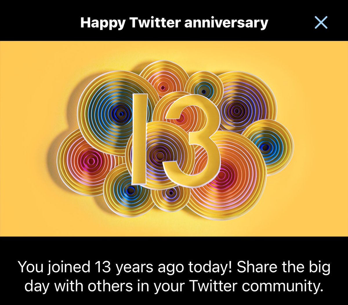 It’s my Twitterversary!!    #13