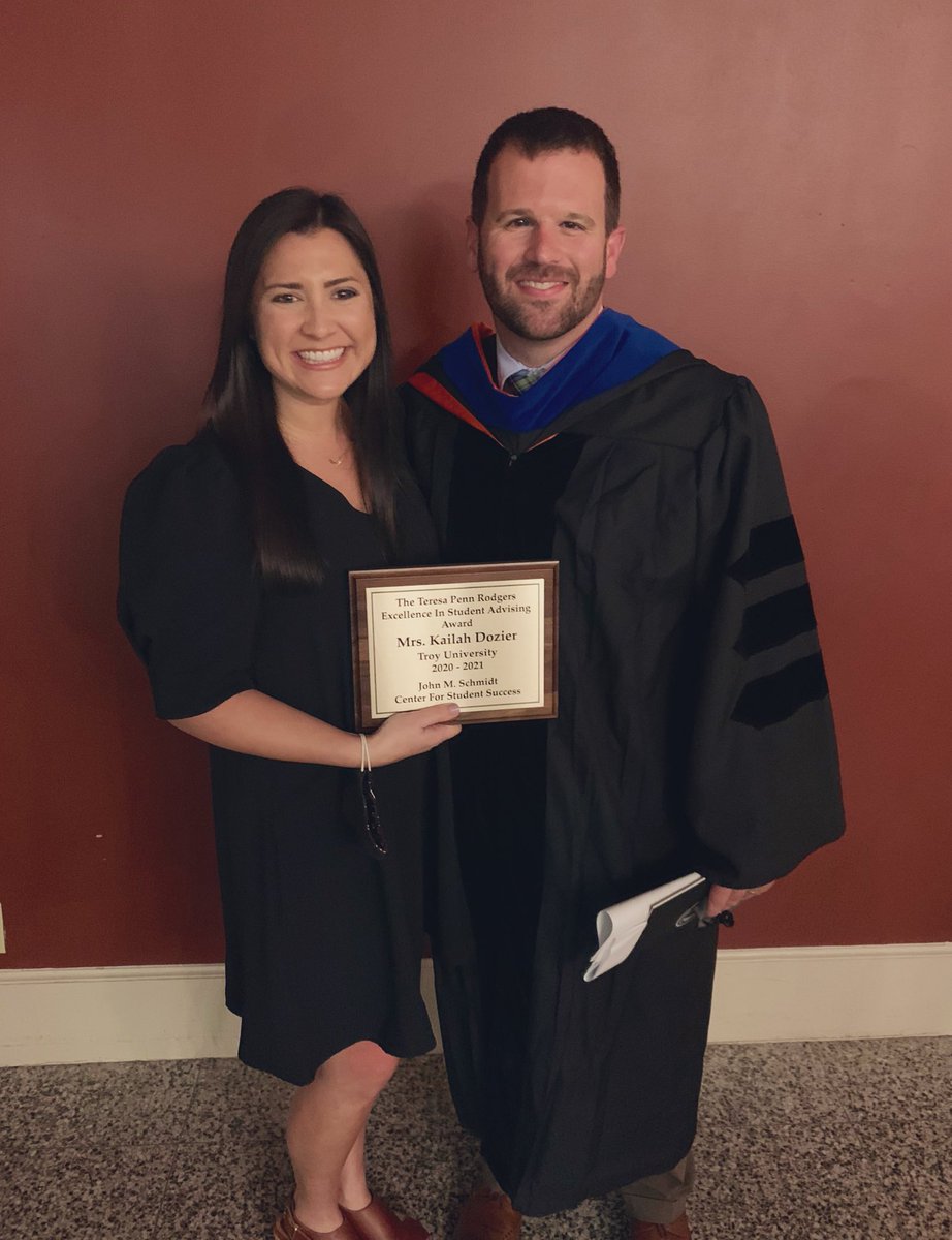 🎉Congratulations <a href="/KailahAulani/">Kailah Coates Dozier</a> on winning the Teresa Penn Rogers Excellence in Student Advising Award at Troy University’s Honors Convocation 🎉 Not only do we get to celebrate you as an amazing advisor, but also the extraordinary person you are! <a href="/TroyAthletics/">Troy Athletics</a> <a href="/TroyOSAS/">Troy OSAS</a>