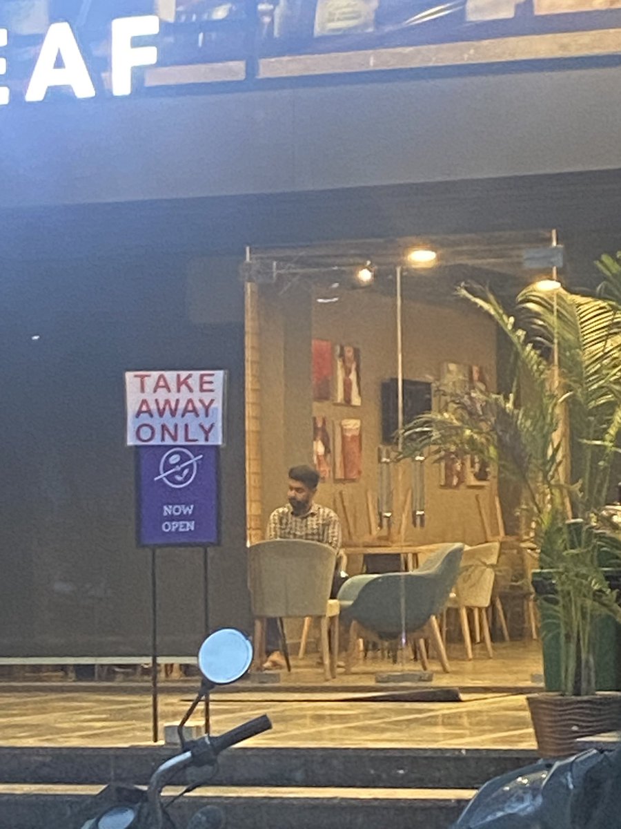 As per <a href="/capt_amarinder/">Capt.Amarinder Singh</a> orders no one is allowed to sit in the restaurant where as here in Amritsar all the rules are not followed by <a href="/TheCoffeeBean/">The Coffee Bean</a>  . <a href="/PunjabPoliceInd/">Punjab Police India</a> kindly take action regarding the same.