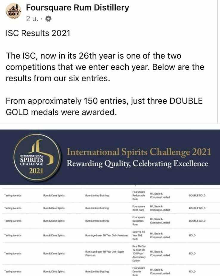 TSBarAcademy's tweet image. A win for Barbados, congratulations to the team at @foursquare_rum_distillery 

🥇🥇🥇🥇🥇🥇

#topshelfbartendingacademy #foursquarerumdistillery #thisdidnotsuck #rlsealesrum #rumfamily