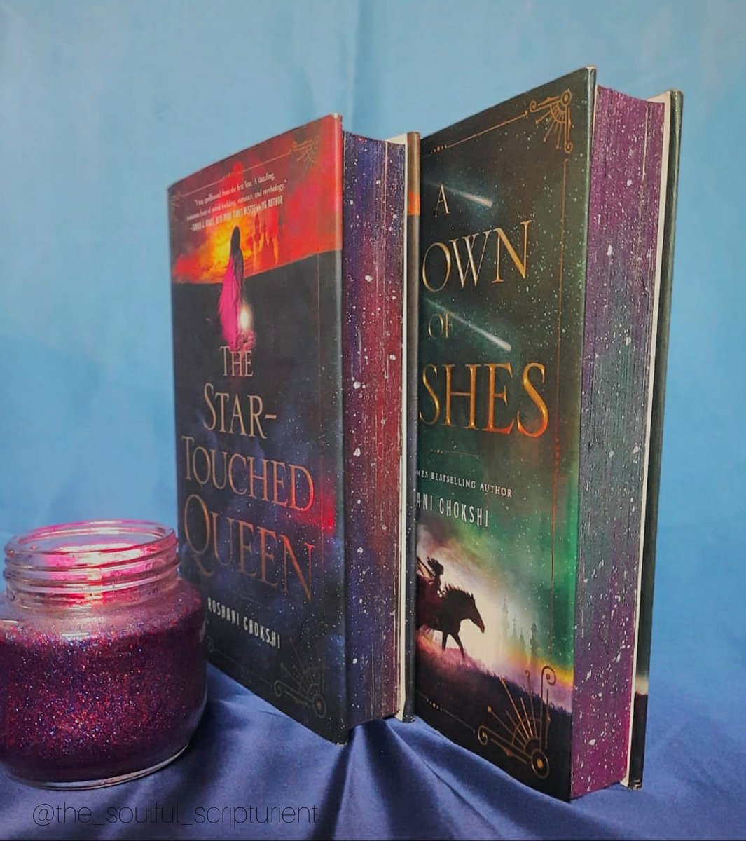 I'm sharing it here too because I am really happy with how this turned out!!!💫💫💫

#sprayededgebooks #startouchedqueen #crownofwishes #roshanichokshi #BookTwitter