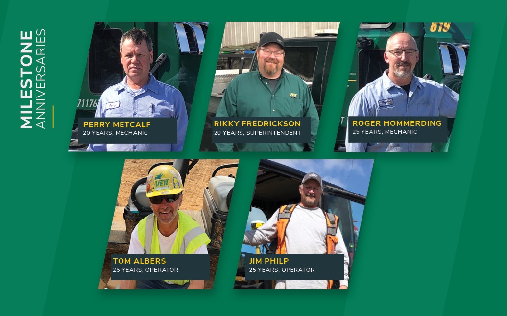 usa_veit's tweet photo. Congratulations to Veit's employees, Terri Ritter, Chris Rowell, Todd Helmerick, Matt Weber, Josh Burgoon, Mike Cook, Perry Metcalf, Rikky Fredrickson, Roger Hommerding, Tom Albers, and Jim Philp on their April milestone anniversaries.

#TeamVeit #MilestoneAnniversary https://t.co/3JjIP0qgF3