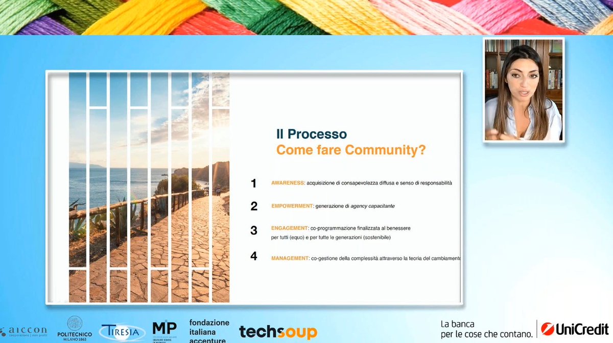 #RoadToSocialChange
Il #territorio che diventa protagonista dello #sviluppo,  Viviana Rizzuto, Presidente Cooperativa di Comunità Identità e Bellezza, presenta l'esperienza del Museo Diffuso dei 5 Sensi di #Sciacca.
<a href="/UniCredit_IT/">UniCredit Italia</a>