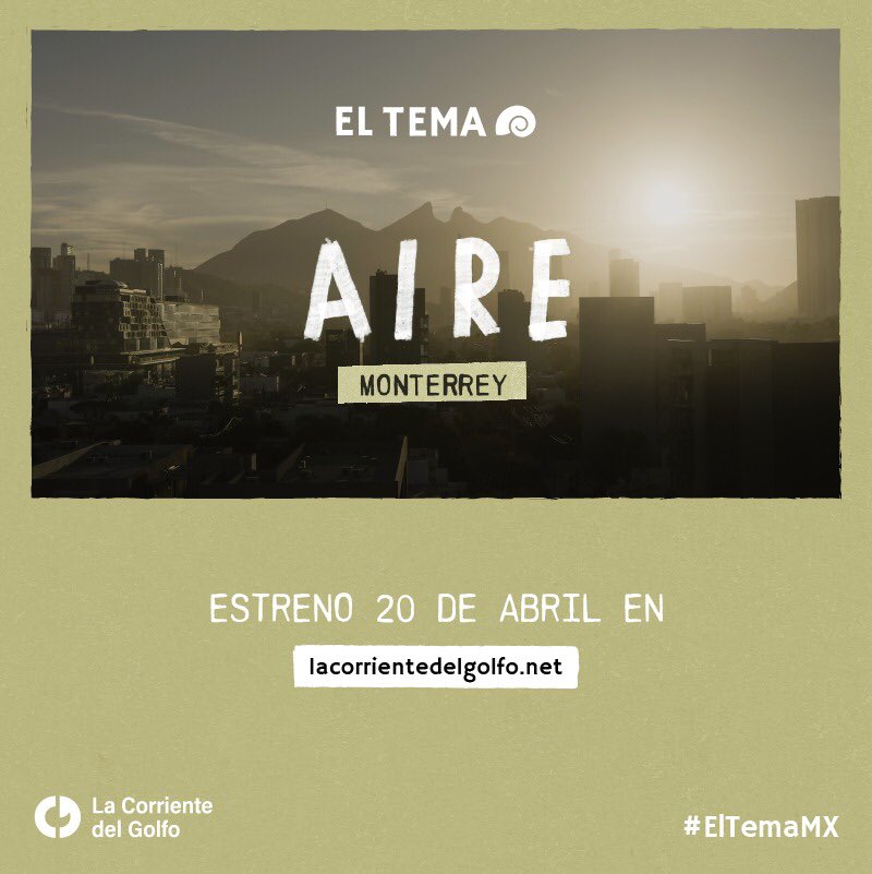 ¡Ya puedes ver el segundo episodio de #ElTemaMX!

Presentado por <a href="/YasnayaEG/">Yasnaya Elena</a> y <a href="/GaelGarciaB/">Gael García Bernal</a>, en este episodio, "Aire", profundizamos sobre la calidad del aire  y la contaminación en Monterrey

#ElTemaEsElClima 

🎥  lacorrientedelgolfo.net/el-tema/aire