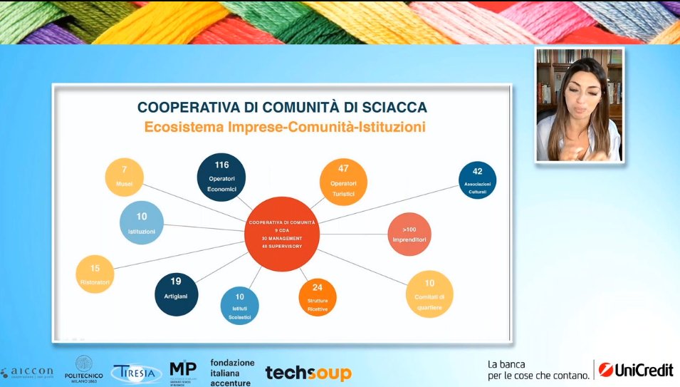 "Turismo come strumento per generare una economia sana attraverso una comunità coesa che accoglie" 👏cit. #vivianarizzuto #RoadToSocialChange <a href="/UniCredit_IT/">UniCredit Italia</a> #BankingAcademy <a href="/FondAccenture/">Fondazione Italiana Accenture</a> <a href="/TechSoupItalia/">TechSoup Italia</a> #MuseodiffusoSciacca