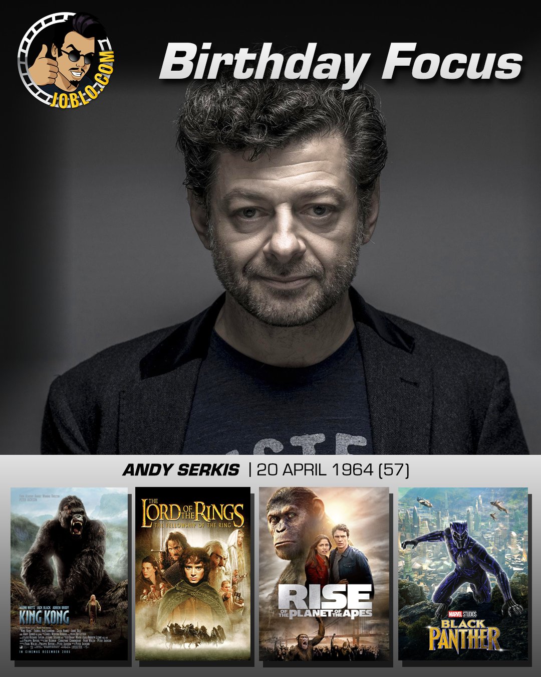 Wishing the great Andy Serkis a very happy 57th birthday! 