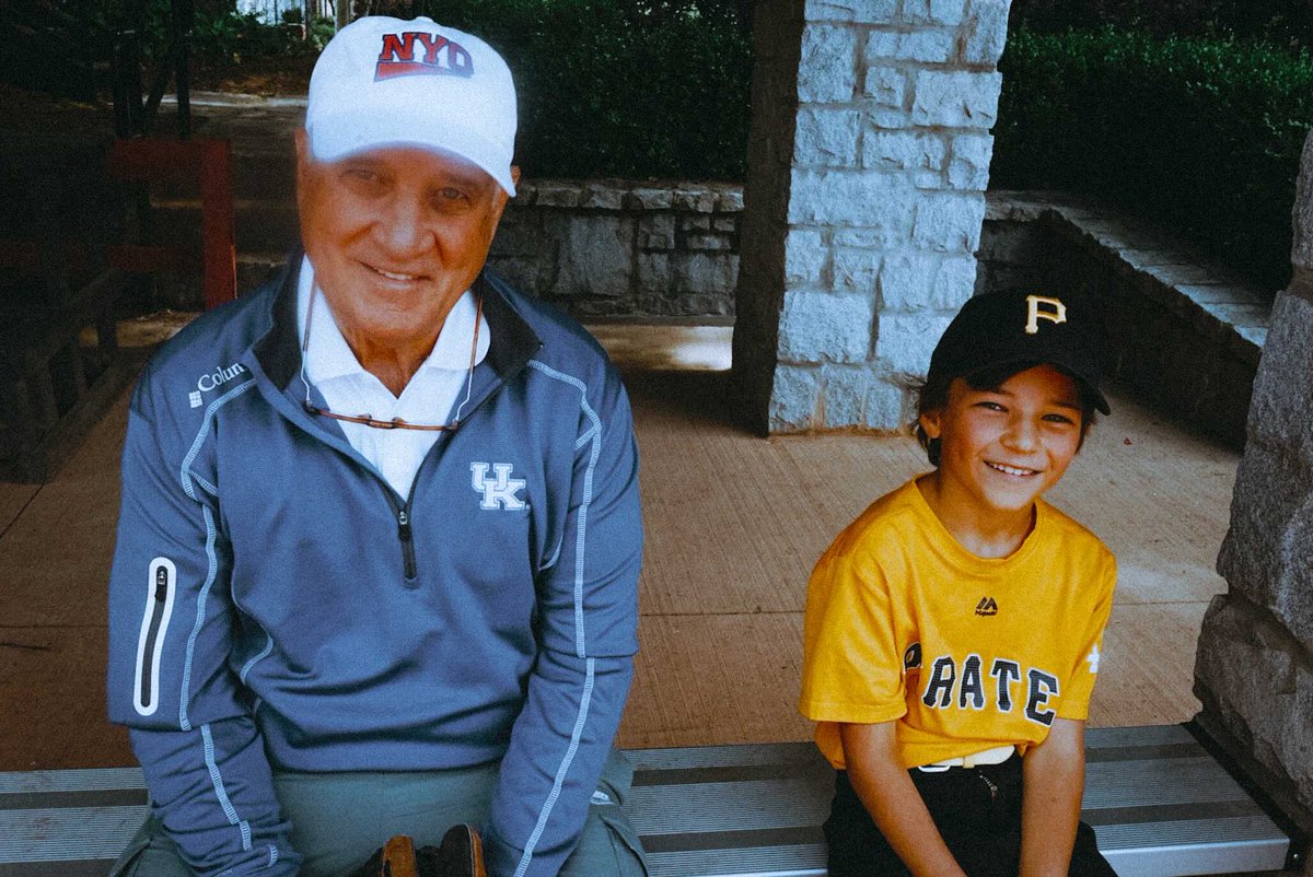 A bleacher bum with his favorite ball player