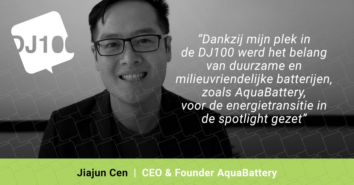 DJ100 (@dj100tweets) on Twitter photo Met <a href="/AquaBattery/">AQUABATTERY</a> stond Jiajun Cen dit jaar in de DJ100. Daardoor is zijn netwerk flink verbreed: hij leerde veel ondernemers uit andere industrieën kennen. Dat was inspirerend! Geef jezelf of een ander nu op via dj100.nl! Met <a href="/AquaBattery/">AQUABATTERY</a> stond Jiajun Cen dit jaar in de DJ100. Daardoor is zijn netwerk flink verbreed: hij leerde veel ondernemers uit andere industrieën kennen. Dat was inspirerend! Geef jezelf of een ander nu op via dj100.nl!