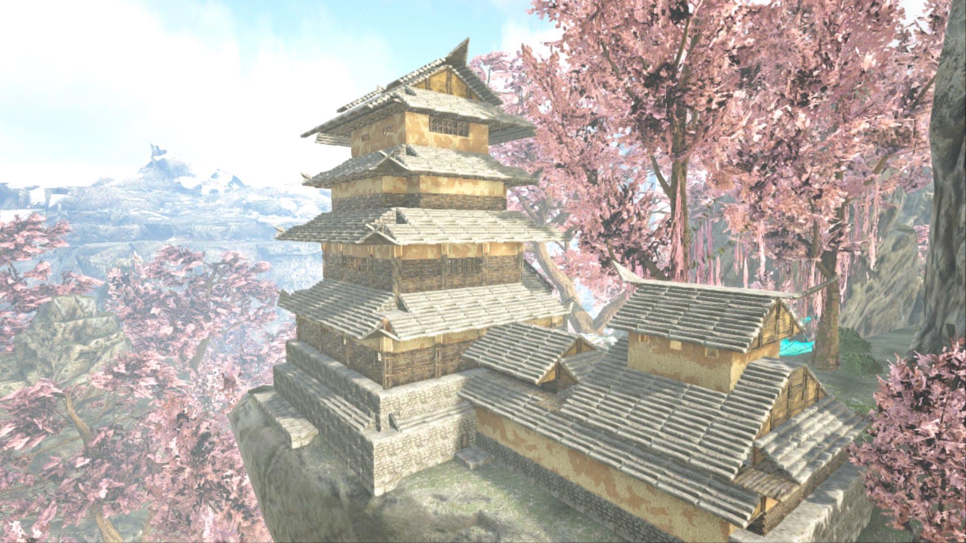 山羊 長らくお待たせいたしました 和風城建築 In 公式アイルズ 破風と瓦の再現や大きさの調整に苦労しましたが やっと完成です Ark 方舟流和風建築 クリスタルアイルズ T Co Bf1esmn7rd Twitter