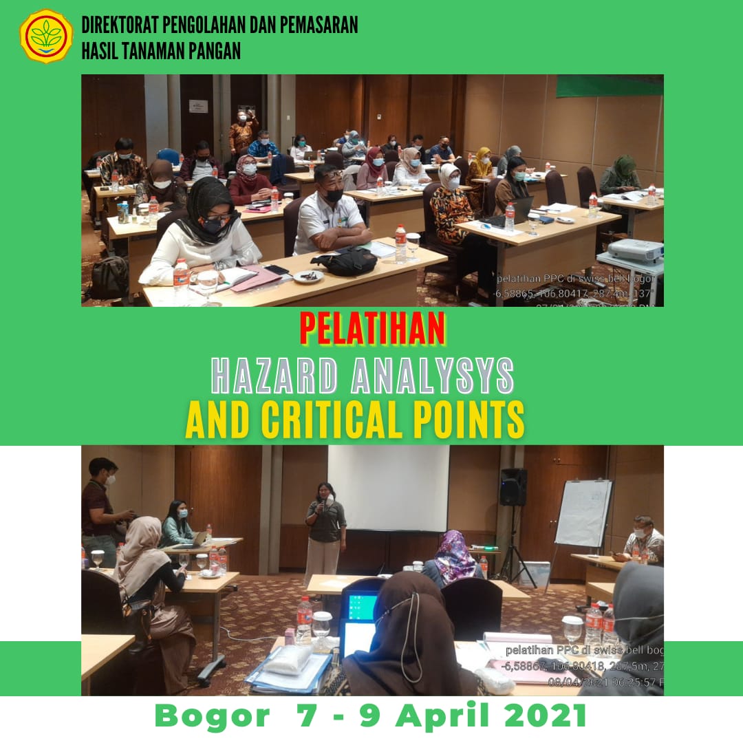 Pelatihan Petugas Pengambilan Contoh ( PPC ) , Bogor 7 - 9 April 2021.

#PPCHACCP
#produksipetaniindonesiaberkualitas
#ditpphtp