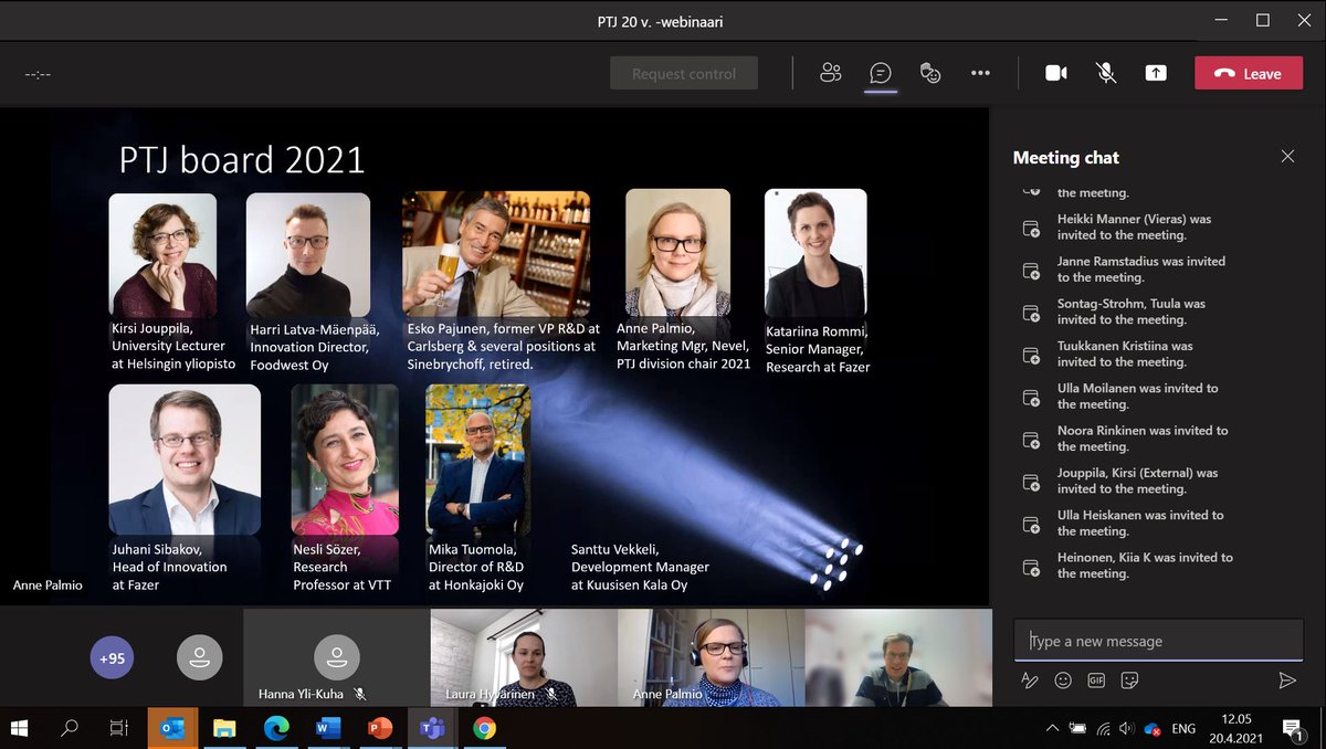 Mahtava Prosessiteknisen jaoston seminaari edessä #ptj20vuotta