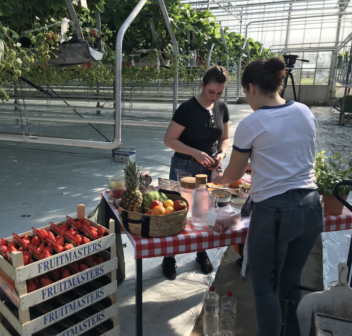 Spoiler alert! Vandaag filmt <a href="/Net5/">Net5</a> bij ons in de kas voor het programma #watetenwe van tv Kok Roberta Pagnier! Hoe leuk is dat! <a href="/eyeworksfilmtv/">Eyeworks Film&TV</a>