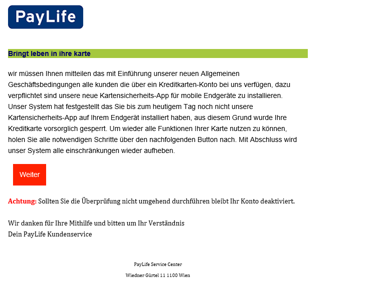 ni_fi_70's tweet photo. #Paylife Phishing 3#Banking #Trojans mostlikely Alien or so ~450 Targeted Apps https://t.co/XM9AhfyTq2
670e49e6cdb47f8e6121fc706b2c6886
6fb48c0121f446c3010867f02e0b53ee
e030c8ba233ea0b3b50daafbe54605a6 https://t.co/IE1cprS4Lf