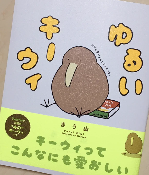 お絵描きの合間に、最近買った「ゆるいキーウィ」の本を読んでる。激かわです…  