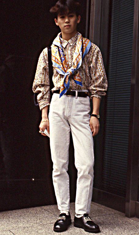 Twitter 上的 懐かしい昭和時代 19年 平成元年 5月 フォークロアシャツブーム 年はサンタフェスタイル アメリカ中西部 が ファッションだけでなく食べ物やインテリアまで台頭してきたため そのおおもとのフォークロアも注目された 主に縦じまであり