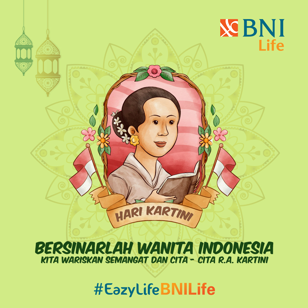 BNILifeID's tweet image. Selamat #HariKartini untuk seluruh perempuan di Indonesia.

Jadilah pelita yang tak pernah padam, selalu bersinar dengan kecerdasan yang kamu miliki.

#EazyLifeBNILife #InsuranceForEveryone