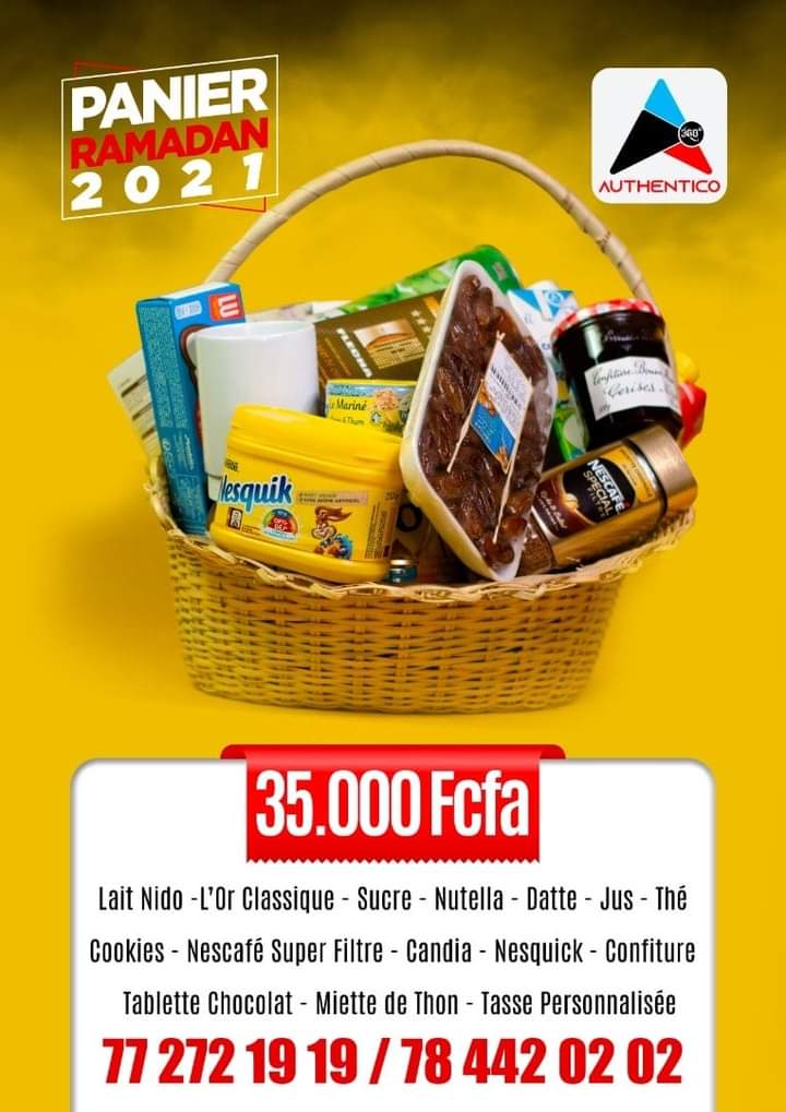 Authentico_sn's tweet photo. Tannal sa boula nékh, téral ci kila nékh !
Amna bou #10_000_F, #15_000_F, #25_000_F #35_000_F ak bou #50_000_F.
WhatsApp https://t.co/B8RRtEIU2D Web https://t.co/73yglH5BWY
Contact : 77 272 19 19
.
.
.
.
.
#Authentico #panierndogou #ramadanmubarak #ramadan2021 #Kebetu #tl221 https://t.co/CRjaPkvLxy