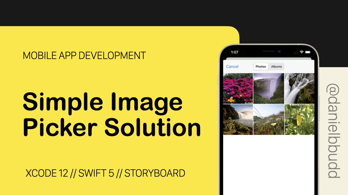 danielbbudd's tweet photo. Quick video to show how to select images from your camera roll - https://t.co/iC4aPRDXnA
#swift #xcode #storyboard #imagepicker #quicktips #appleeduchat #distancelearning #AppDev #education https://t.co/j0D3recPVC