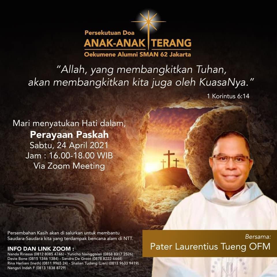 ILUNI62JKT's tweet photo. [Hari Paskah]

Haloo, sobat Iluni62!
Selamat Hari Raya Paskah bagi sobat yang merayakan!

Mari bersama rayakan momen kebangkitan untuk membantu saudara-saudara kita di NTT.

#iluni62jkt #iluni62 #iluni62jakarta #sman62jakarta #sman62 #iluni #alumnisman62jkt #alumni62jakarta https://t.co/I0RMFxClH2