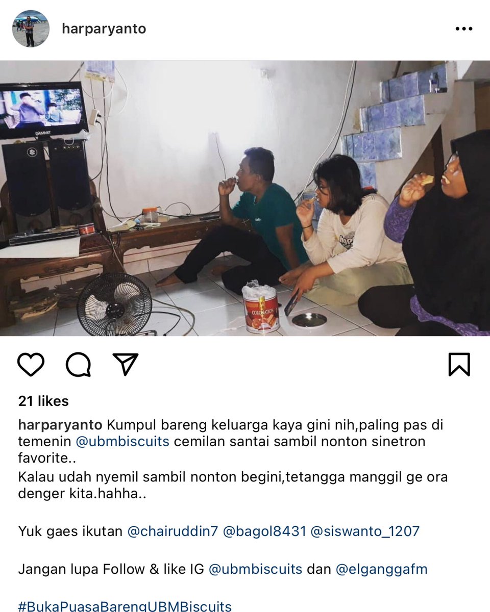 ubmbiscuits's tweet photo. Inget nggak sih kapan terakhir kali kamu buka puasa bersama keluarga?
-
Di bulan Ramadhan ini @ubmbiscuits mau bagi-bagi hadiah uang tunai senilai 500 ribu rupiah, hampers lebaran UBM Biscuits &amp; mau nraktir kamu dan keluarga kamu GRATIS! Mau mau mau?
-
#BukaPuasaBarengUBMBiscuits https://t.co/E1jqa7Bayy