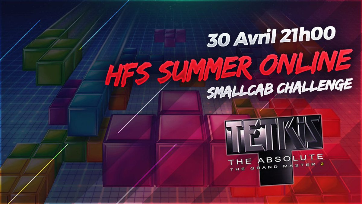 HFSplay's tweet photo. On commence à vous dévoiler le programme du #HFSsummeroline avec le premier tournoi du @SmallCab_net Challenge qui se fera sur #TetrisGrandMasterPlus2 sur Fightcade

Vous pouvez vous inscrire dès maintenant via le formulaire : https://t.co/rVFLUGsgfG https://t.co/6iycIoVLWN