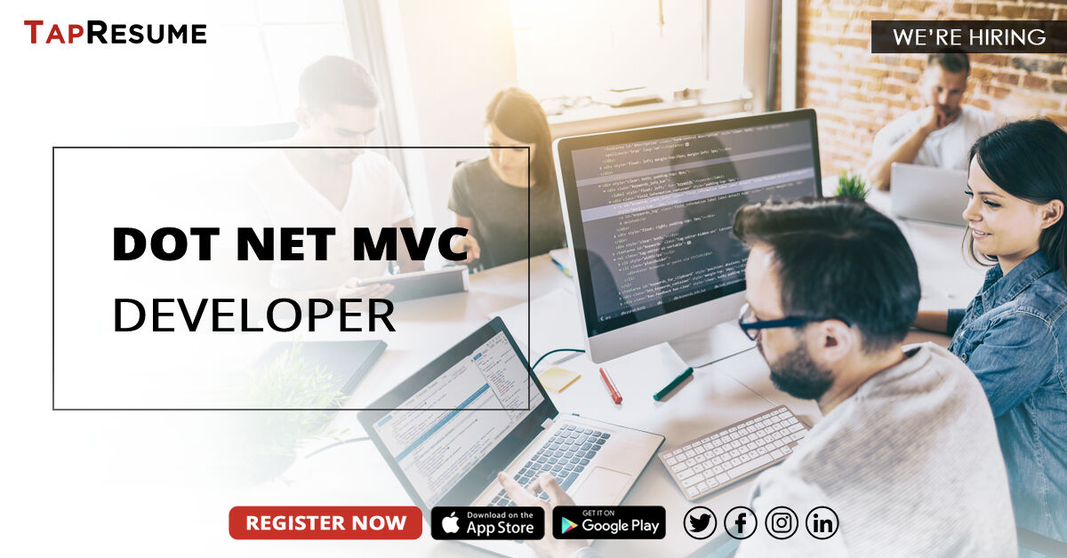 tapResume's tweet image. If you're a #DotNet #MVCDeveloper with 5-8 years of experience looking for a job in #Hyderabad/Secunderabad, apply right away.
bit.ly/3v7WdDA
#india #technology #softwarejobs #ITjobs #hiring #jobsearch