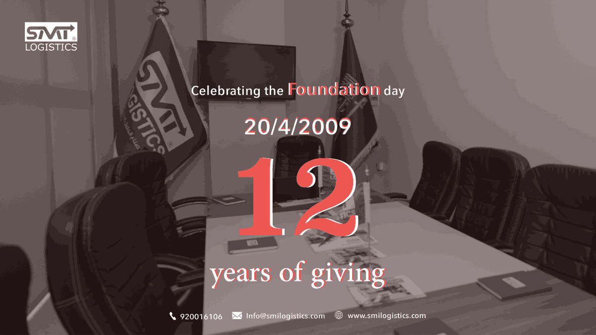 smi_logistics's tweet photo. The Foundation Day, 20/4/2009, is a twelve- year- celebration of a non-stop giving and achieving, and we are still making the future for you.
#Solutions_makers
#Logistic_services https://t.co/lnzemdSbeX