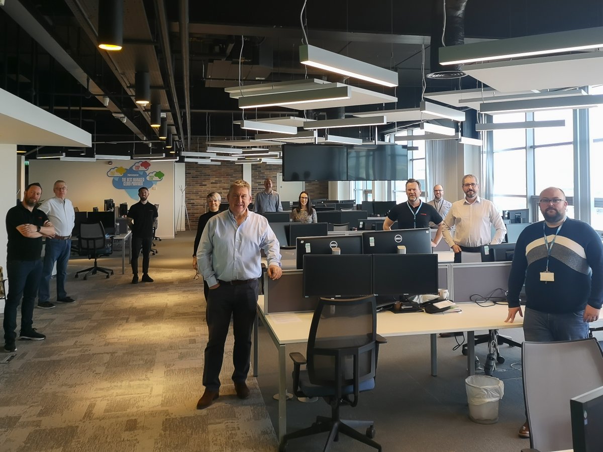 CANCOM_UKI's tweet photo. Great to see our fantastic Belfast team returning to the office. Entering a new era as @CANCOM_UKI 🌎 https://t.co/LgugvWmaHL