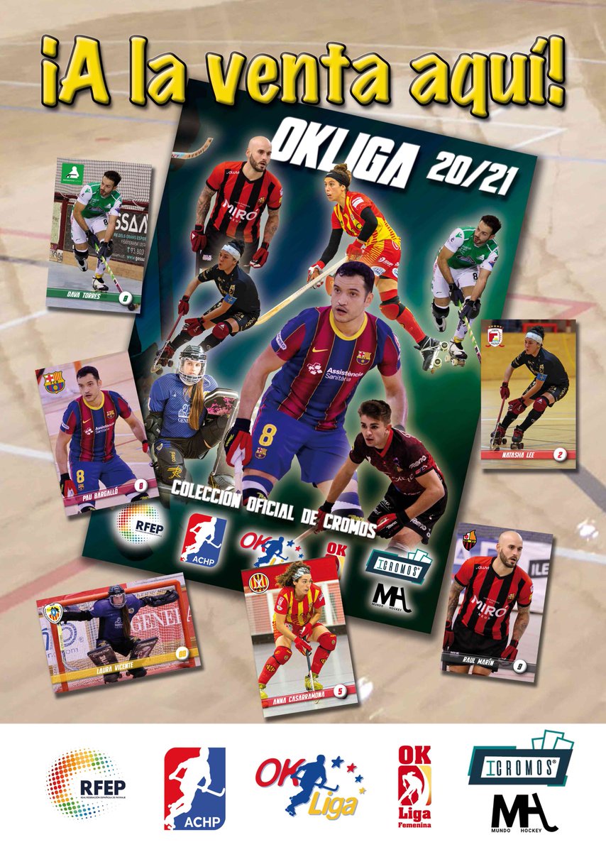 #HockeyPatines #OKLigaM #OKLigaF #OKPlata | ¡La colección oficial de cromos de la OK Liga ya está a la venta! 🏑📔

👉 La OK Liga se convierte en la primera competición en integrar su formato masculino y femenino en un mismo álbum de cromos 🤩

📰+ info: fep.es/website/14-135…