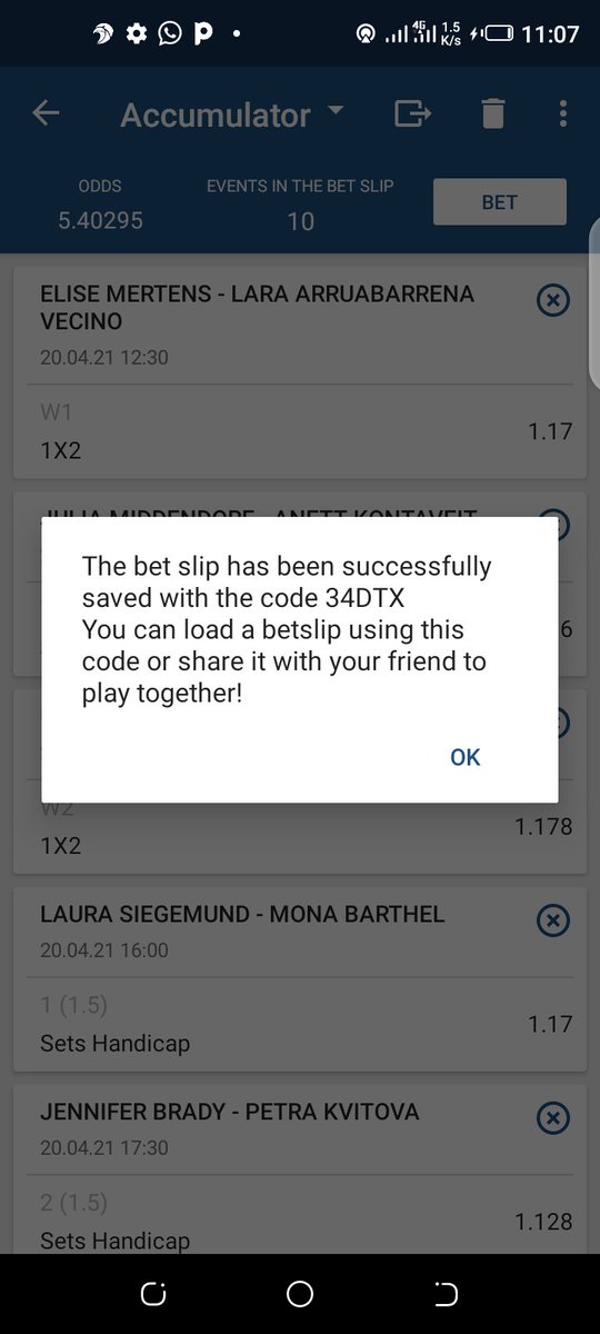 woozzaabets's tweet image. WTA Tennis🔥
ATP Tennis 🔥

Last Night we Secured 3+ Odds on Tennis 🍻

📌 5.07 Odds ➡️ 4YETX 💥
📌 5.38 Odds ➡️ 34DTX 💥

Bookie 👉 @1xBet_Eng

Don't Sleep on it 💥

Not on 1XBET?

Register and Play 👇

1xbet.mobi/en?tag=d_98403…

Use Promo Code : 

1x_26814