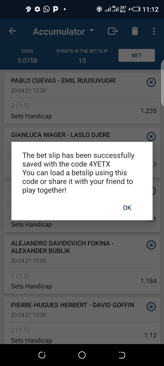 woozzaabets's tweet image. WTA Tennis🔥
ATP Tennis 🔥

Last Night we Secured 3+ Odds on Tennis 🍻

📌 5.07 Odds ➡️ 4YETX 💥
📌 5.38 Odds ➡️ 34DTX 💥

Bookie 👉 @1xBet_Eng

Don't Sleep on it 💥

Not on 1XBET?

Register and Play 👇

1xbet.mobi/en?tag=d_98403…

Use Promo Code : 

1x_26814