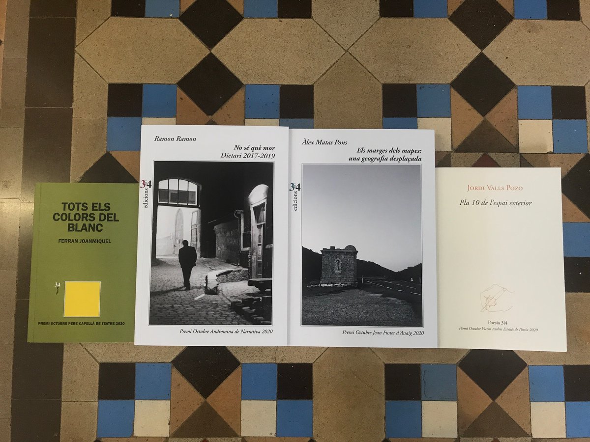 Editorial_3i4's tweet photo. ‼️Sortegem un lot amb els 4 llibres guanyadors dels Premis Octubre 2020
 
🔁➡️SEGUEIX-NOS I REPIULA-HO PER PARTICIPAR-HI!

Anunciarem el guanyador el dia 27 d'abril. https://t.co/3w5XbHwEo5